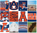 Auburn 22oz College Vault Bottle by gametimesidekicks featuring Auburn University logo and white design on a clear 22oz bottle.