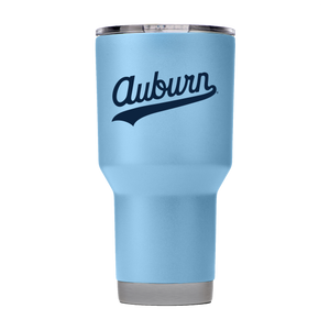 Auburn 30oz College Vault "Script" Light Blue Tumbler