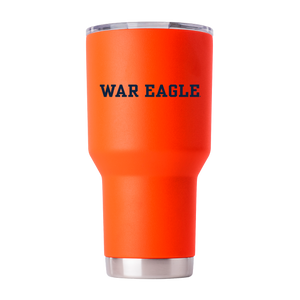 Auburn 30oz College Vault Orange Tumbler