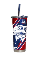 Arizona Straw Tumbler College Vault Splatter