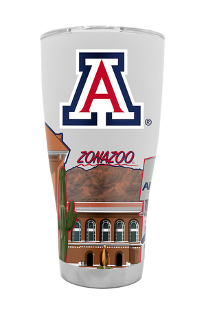 Arizona 30oz Campus Icons Tumbler