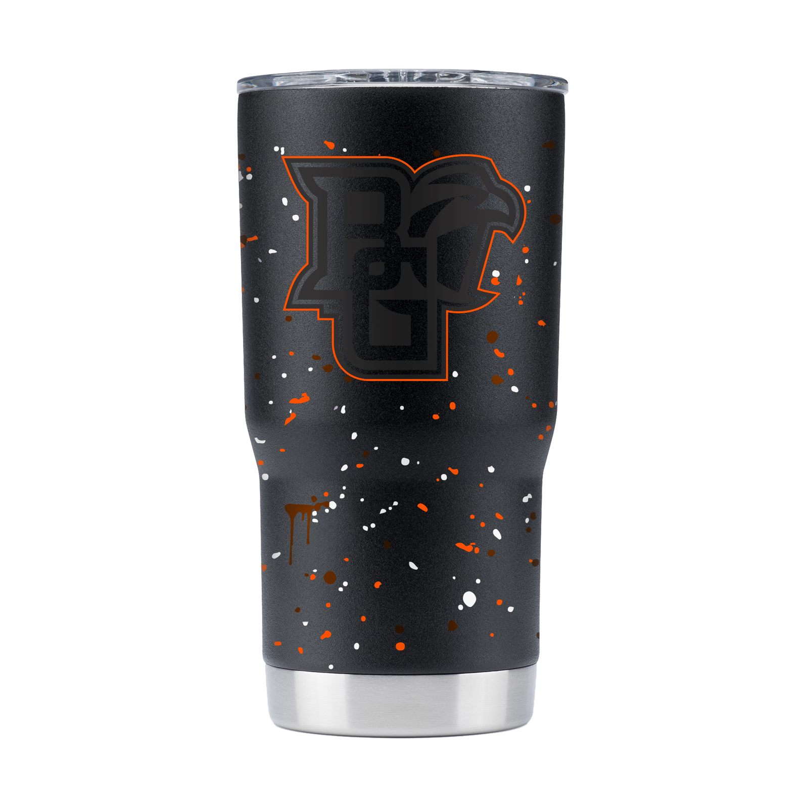 Bowling Green 20oz Black Paint Splatter Tumbler