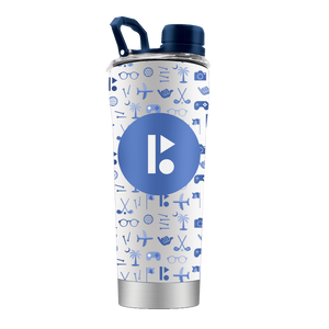 Bryan Bros Golf Ball White Shaker Bottle