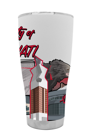 Cincinnati 30oz Campus Icons Tumbler