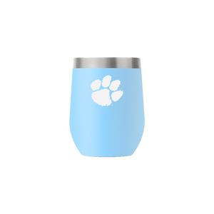 Clemson 12oz Stemless Light Blue Tumbler