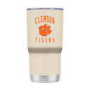Clemson 20oz Cream ProGloss Tumbler