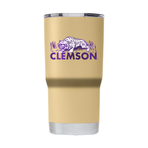 Clemson College Vault 20oz Gold Tumbler