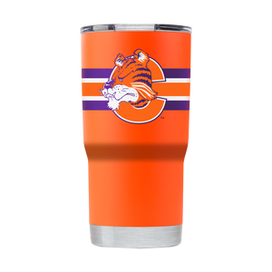 Clemson College Vault 20oz Orange Tumbler