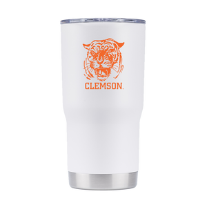 Clemson Vault Collection 20oz White Tumbler