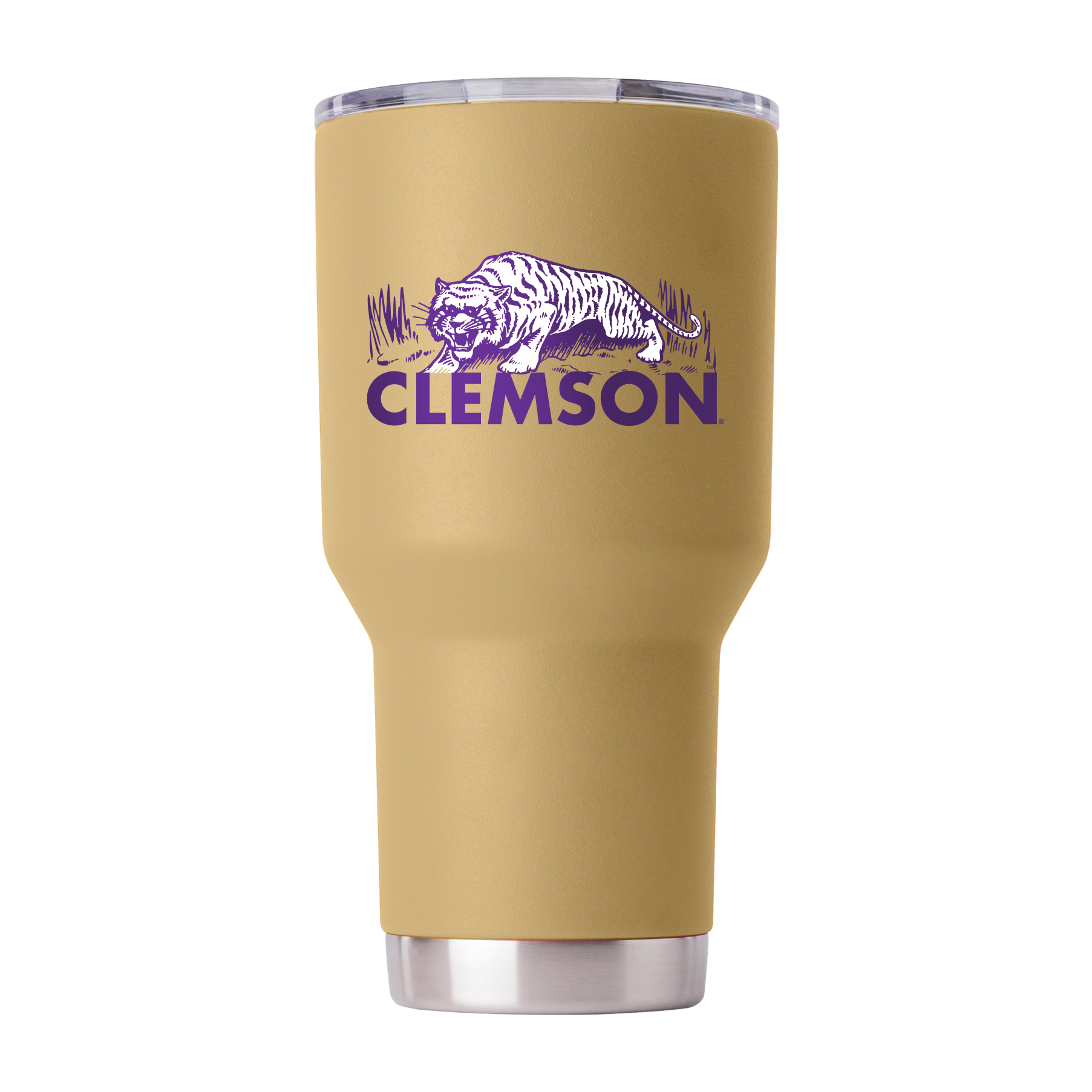 Clemson College Vault 30oz Gold Tumbler