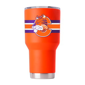 Clemson College Vault 30oz Orange Tumbler