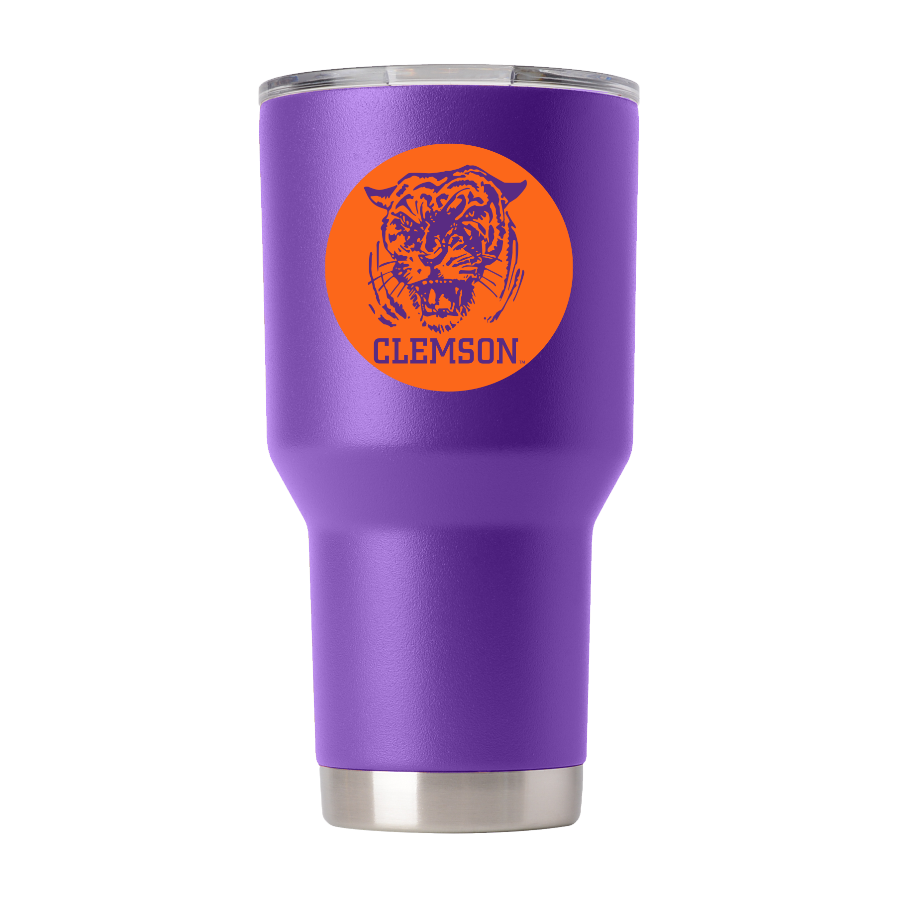 Clemson College Vault 30oz "Circle Tiger" Tumbler