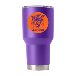 Clemson College Vault 30oz "Circle Tiger" Tumbler