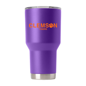 Clemson College Vault 30oz "Tiger" Tumbler