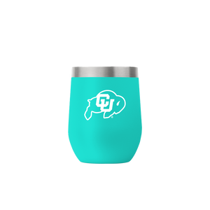 Colorado 12oz Stemless Teal Tumbler