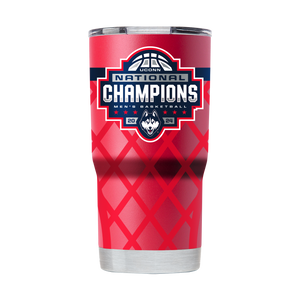 UConn 20oz Red Basketball Tumbler - 2024 National Champions