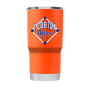 Florida 20oz Tumbler Baseball Diamond - Orange