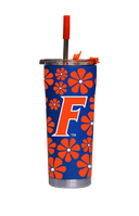 Florida Straw Tumbler Retro Floral