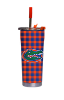 Florida Straw Tumbler Gingham