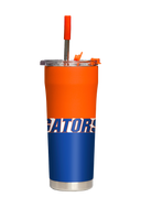 Florida "Gators" Orange Straw Tumbler