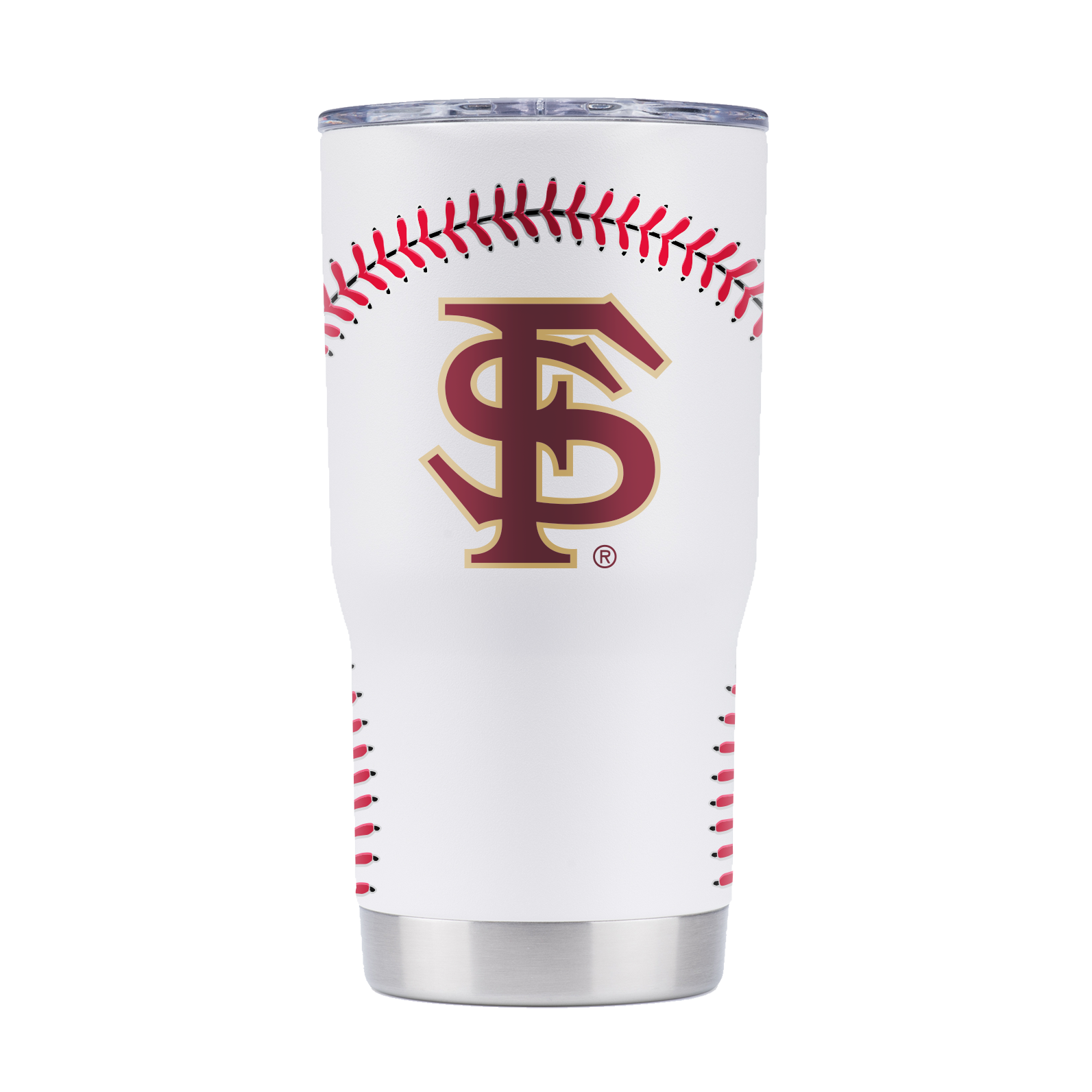 Florida State 20oz White Baseball Tumbler