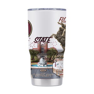 Florida State 20oz Campus Icons Tumbler