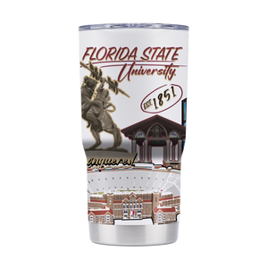 Florida State 20oz Campus Icons Tumbler