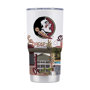 Florida State 20oz Campus Icons Tumbler