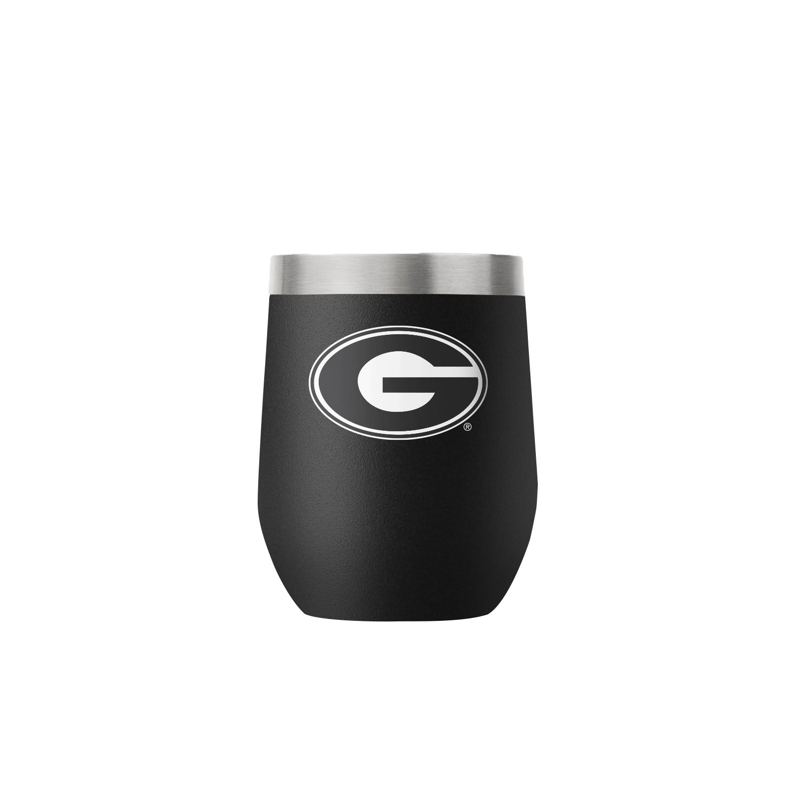 Georgia 12oz Stemless Black Tumbler