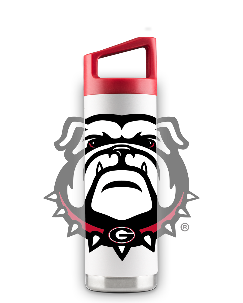 Georgia 16oz White "Mascot" Bottle