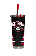 Georgia Straw Tumbler Retro Diamond Cut