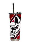 Georgia Straw Tumbler College Vault Splatter