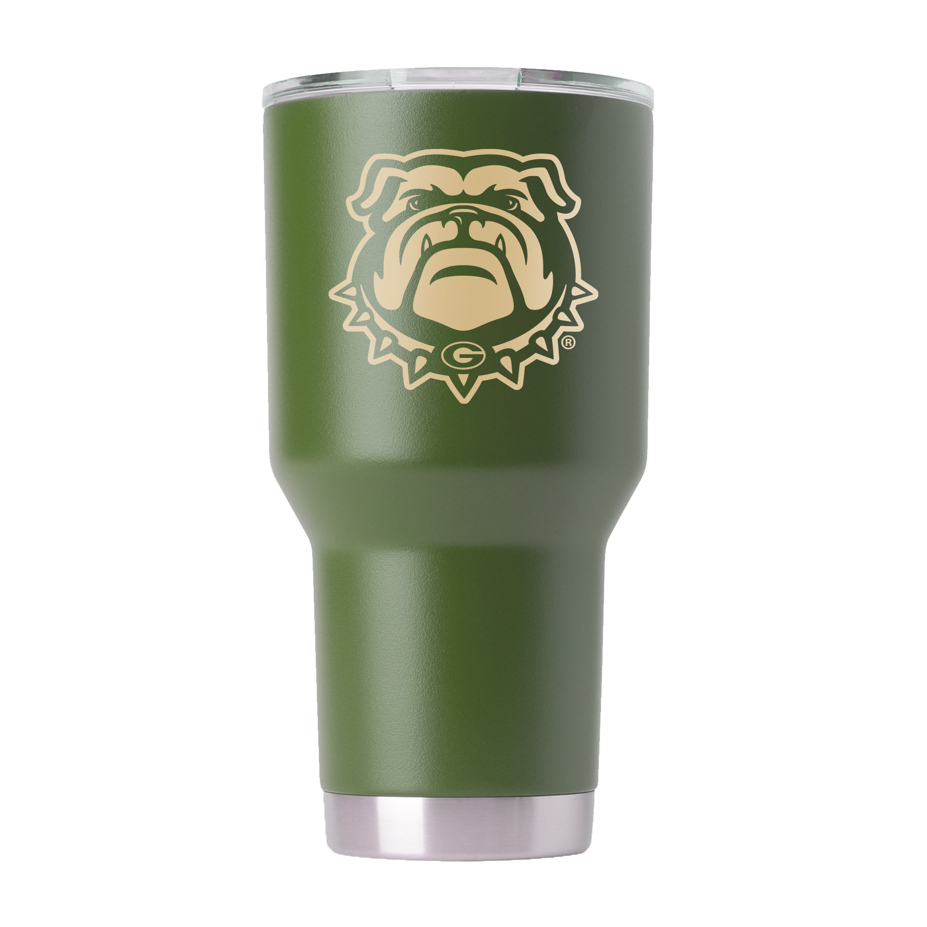 Georgia 30oz Olive Green Tumbler - American Flag Design