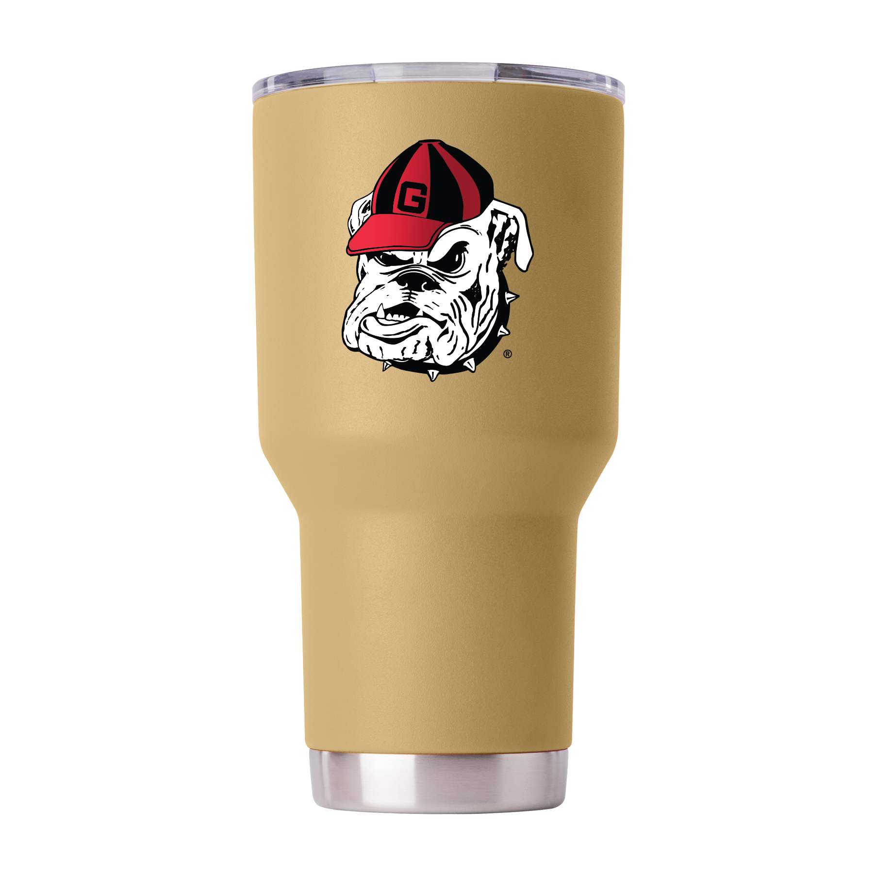 Georgia 30oz College Vault Gold Tumbler