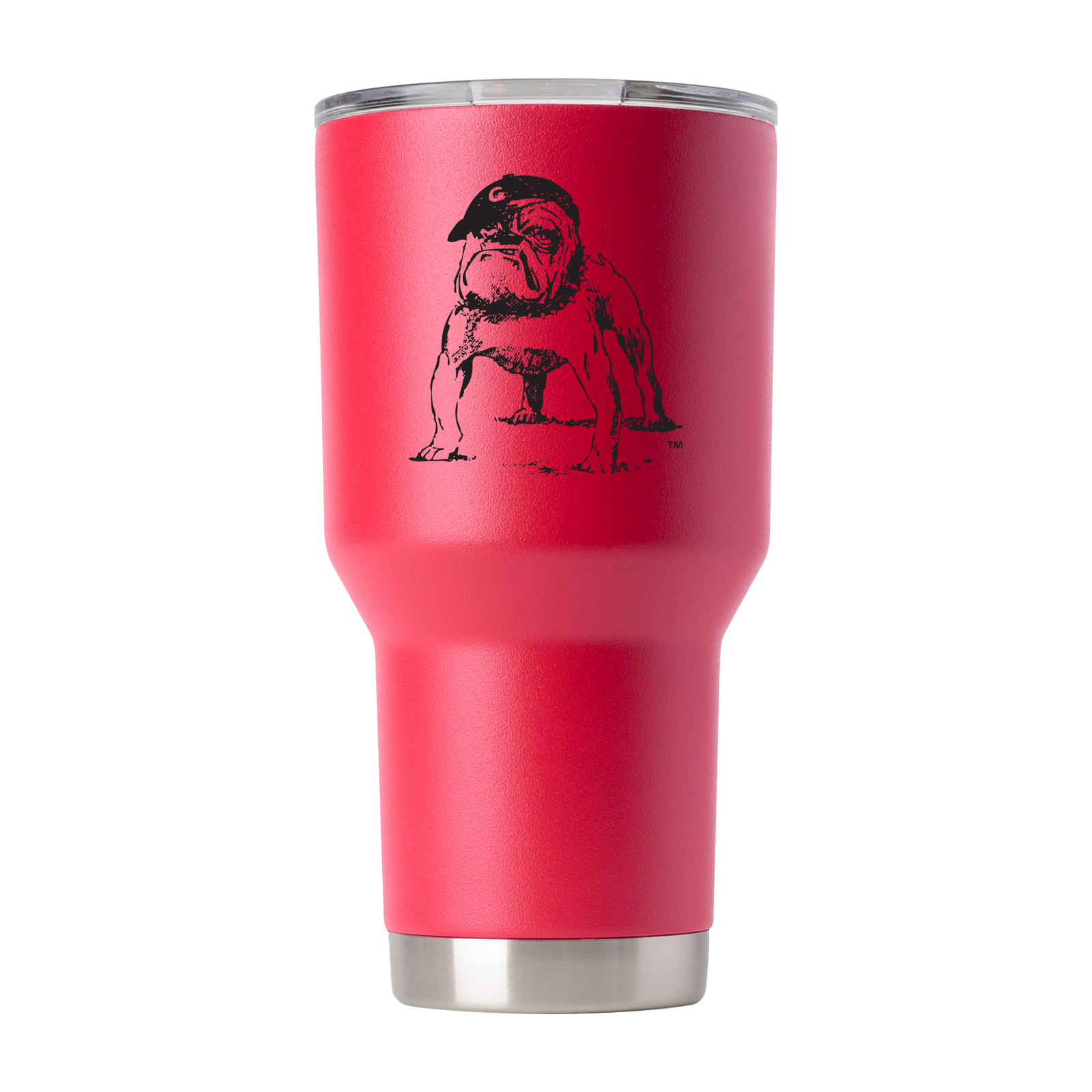 (4) Georgia Bulldogs online Etched 30oz Tumbler w/slide lid