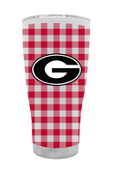 Georgia 30oz Tumbler Gingham