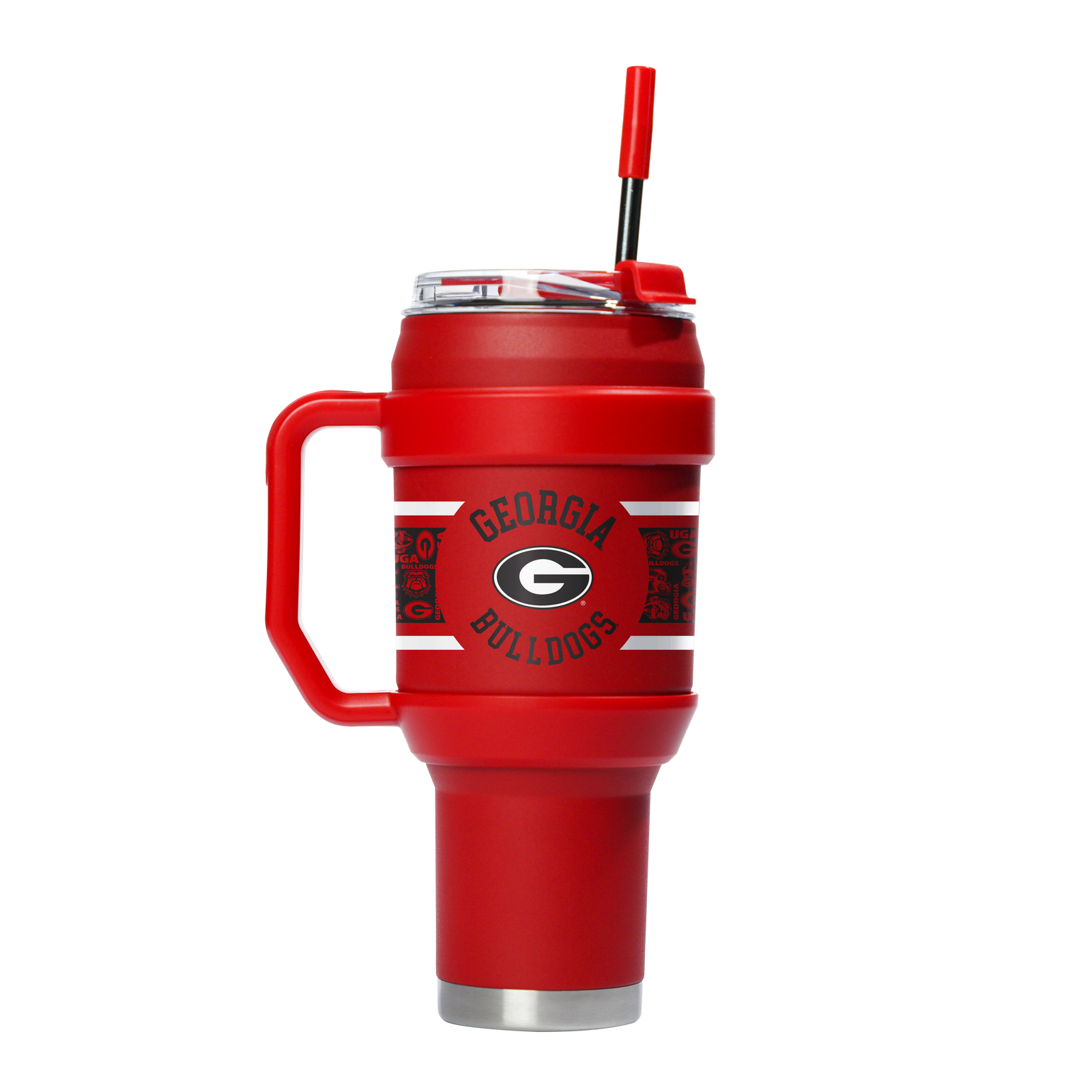 Georgia Bulldogs 40oz. Travel Tumbler with Handle