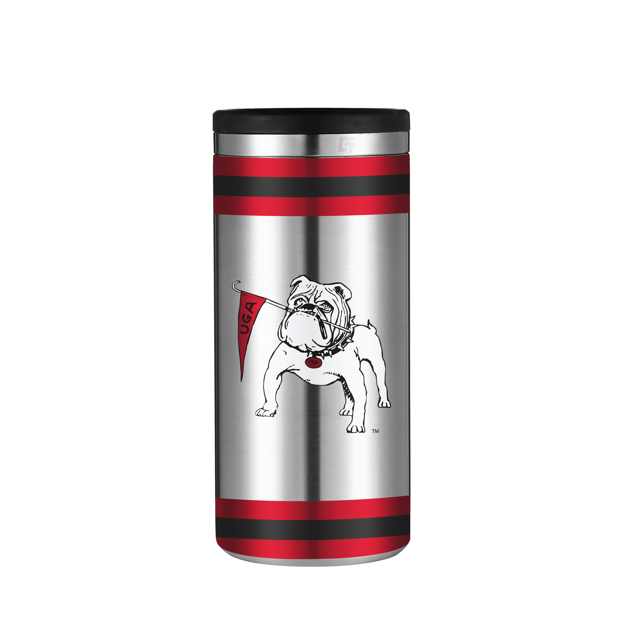 Georgia Vault Collection Stainless Steel Skinny Can Koozie