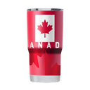 Red Canada 20oz tumbler by gametimesidekicks, featuring a sleek design and durable stainless steel construction.