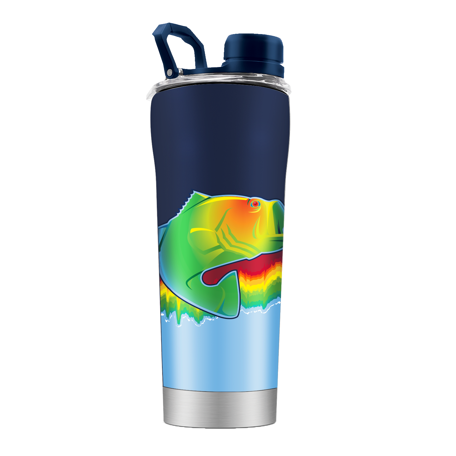 Gametime Outdoors 20oz Bass Sonar Stainless Steel Shaker