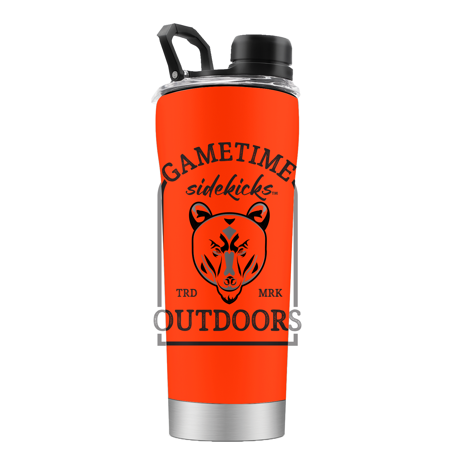 Gametime Outdoors 20oz Orange Stainless Steel Shaker - Bear