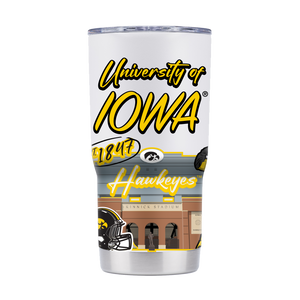 Iowa 20oz Campus Icons Tumbler