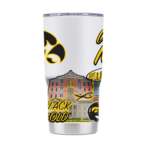 Iowa 20oz Campus Icons Tumbler