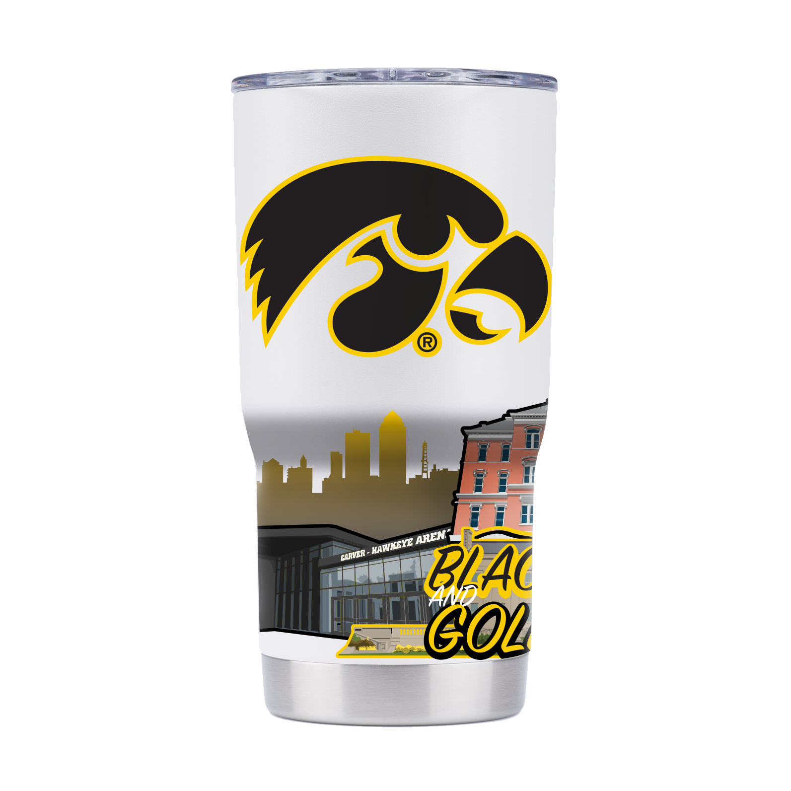 Iowa 20oz Campus Icons Tumbler