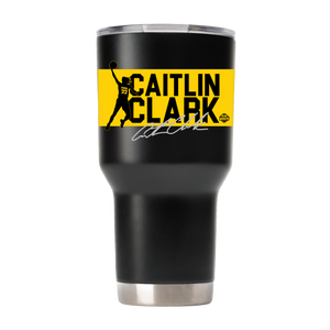 Caitlin Clark Iowa WNBPA 30oz Black Tumbler