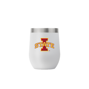 Iowa State 12oz Light Grey Stemless Tumbler