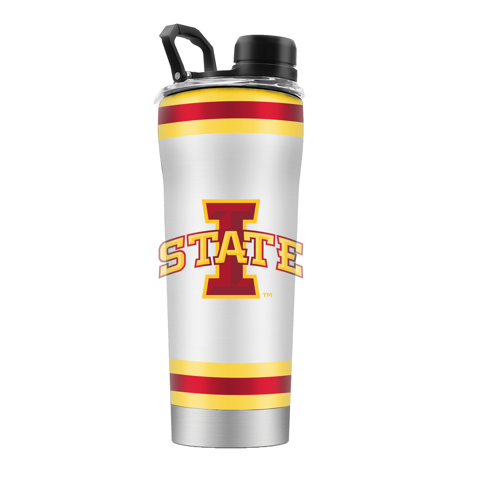 Iowa State Striped Stainless Steel Shaker