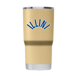 Illinois College Vault 20oz Gold Tumbler