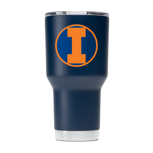 Illinois College Vault 30oz Navy Tumbler