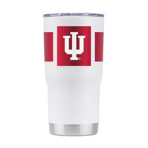 Indiana 20oz White Stripe Tumbler